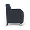 Lesro Siena Guest Chair w/ Front Casters, Black Legs, RS NightSky Back, MD Farro Seat, RS NightSky Panels SN1101 - alternate 3